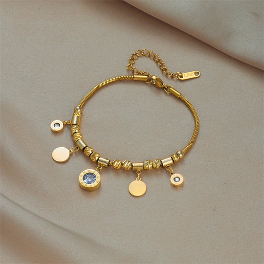 Eleganter Gold Charm Schmuck N1821 B677