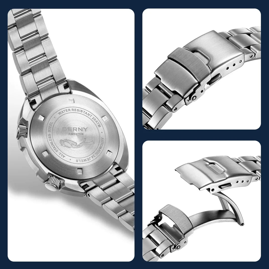 Classic Automatic Mechanical Sports Watch 44mm AM1970MS