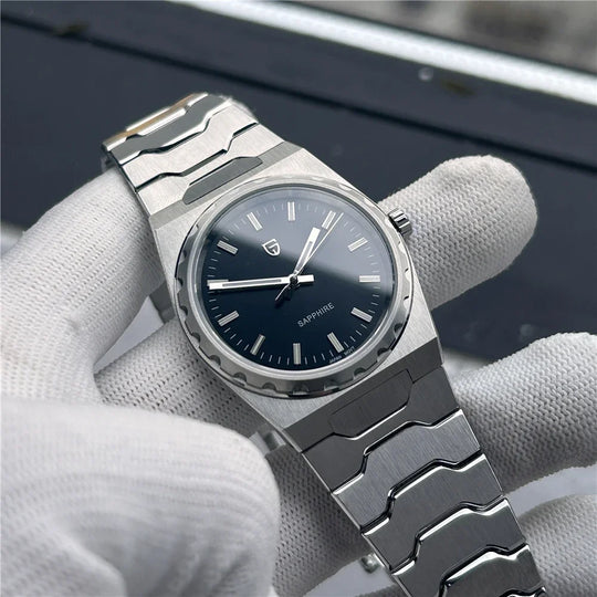 Klassische Luxus-Quarzuhr mit Saphirglas – 37 mm, Ausgabe 2025, PD-YS020