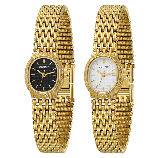 Classic Elegant Gold Quartz Watch – Stainless Steel 19.5mm 2146L