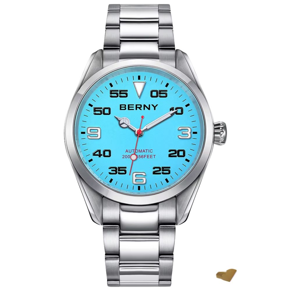 Luxury Automatic Mechanical Watch – Elegant 40mm Stainless Steel AM130M