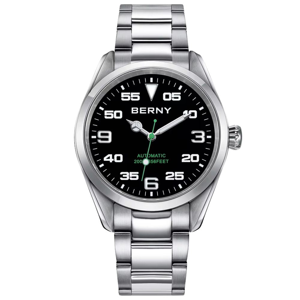 Luxury Automatic Mechanical Watch – Elegant 40mm Stainless Steel AM130M
