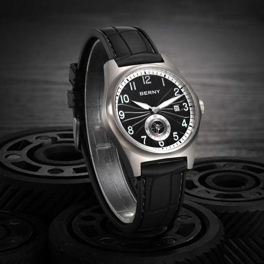 Lässige Automatikuhr aus Titan – 40,5 mm, leuchtend AMT358MS