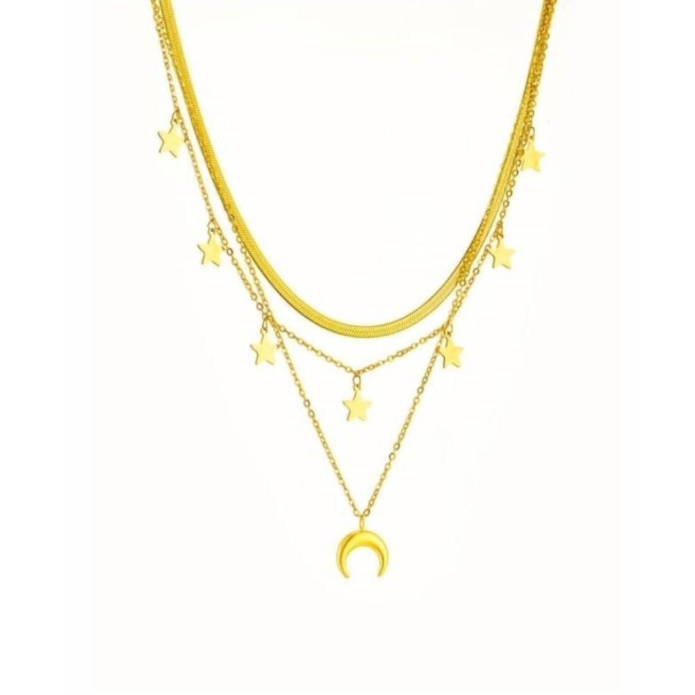 Fashion Gold Necklace – Stainless Steel Jewelry N2059