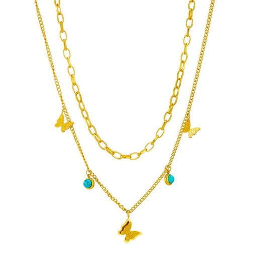 Fashion Gold Necklace – Stainless Steel Jewelry N2059