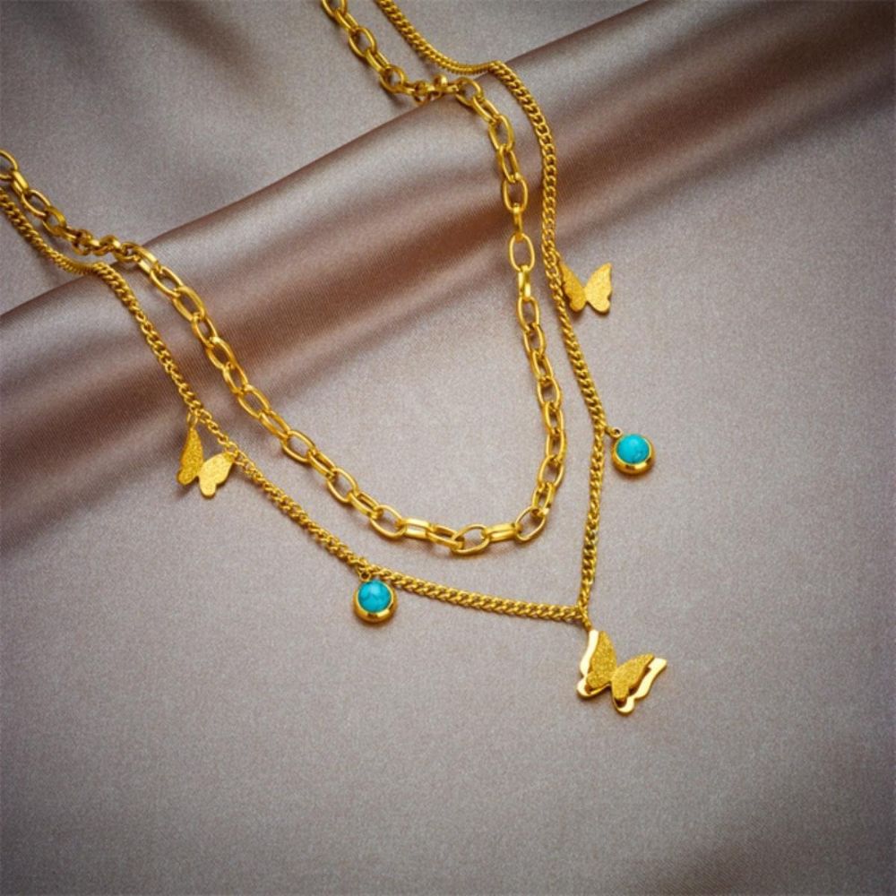 Fashion Gold Necklace – Stainless Steel Jewelry N2059
