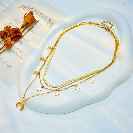 Fashion Gold Necklace – Stainless Steel Jewelry N2059