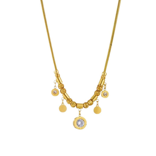 Eleganter Gold Charm Schmuck N1821 B677
