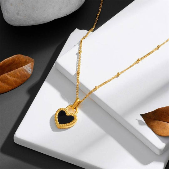 Eleganter Goldschmuck in Herzform N1746 E4656