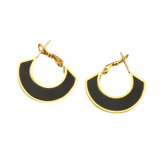 Elegant Fashion Gold Hoop Earrings E357