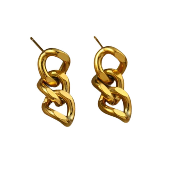 Elegant Fashion Gold Hoop Earrings E357