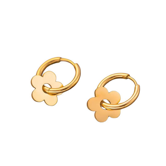 Elegant Fashion Gold Hoop Earrings E357