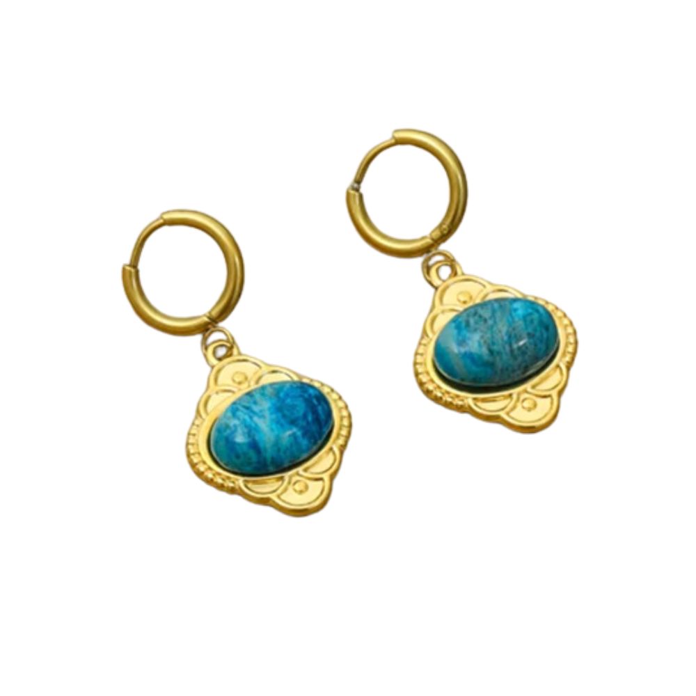 Classic Gold Huggie Hoop Drop Earrings E123