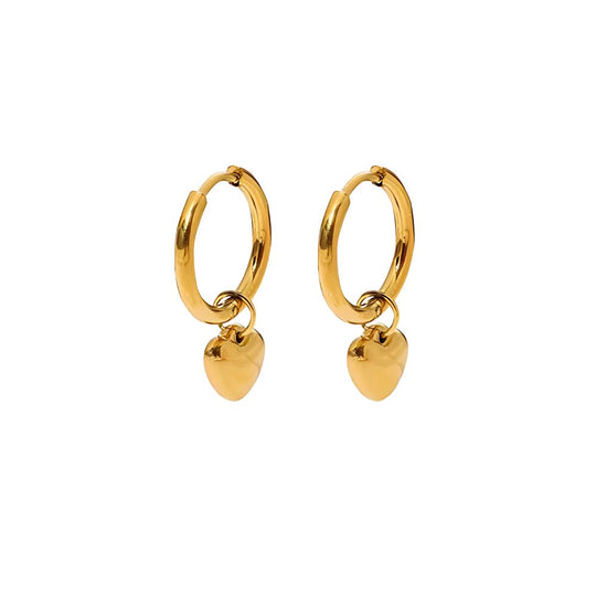 Minimalist Gold Huggie Hoop Earrings