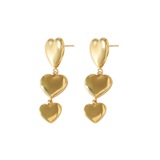 Classic Fashion Gold Stud and Dangle Earrings E297