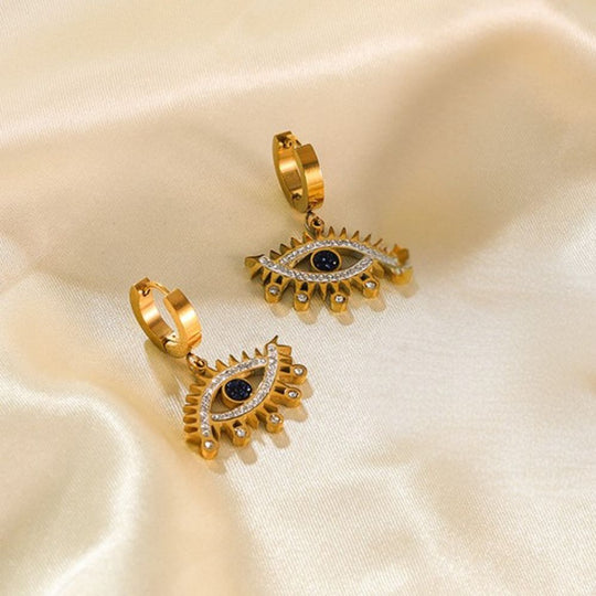 Minimalist Zircon Stud and Drop Earrings