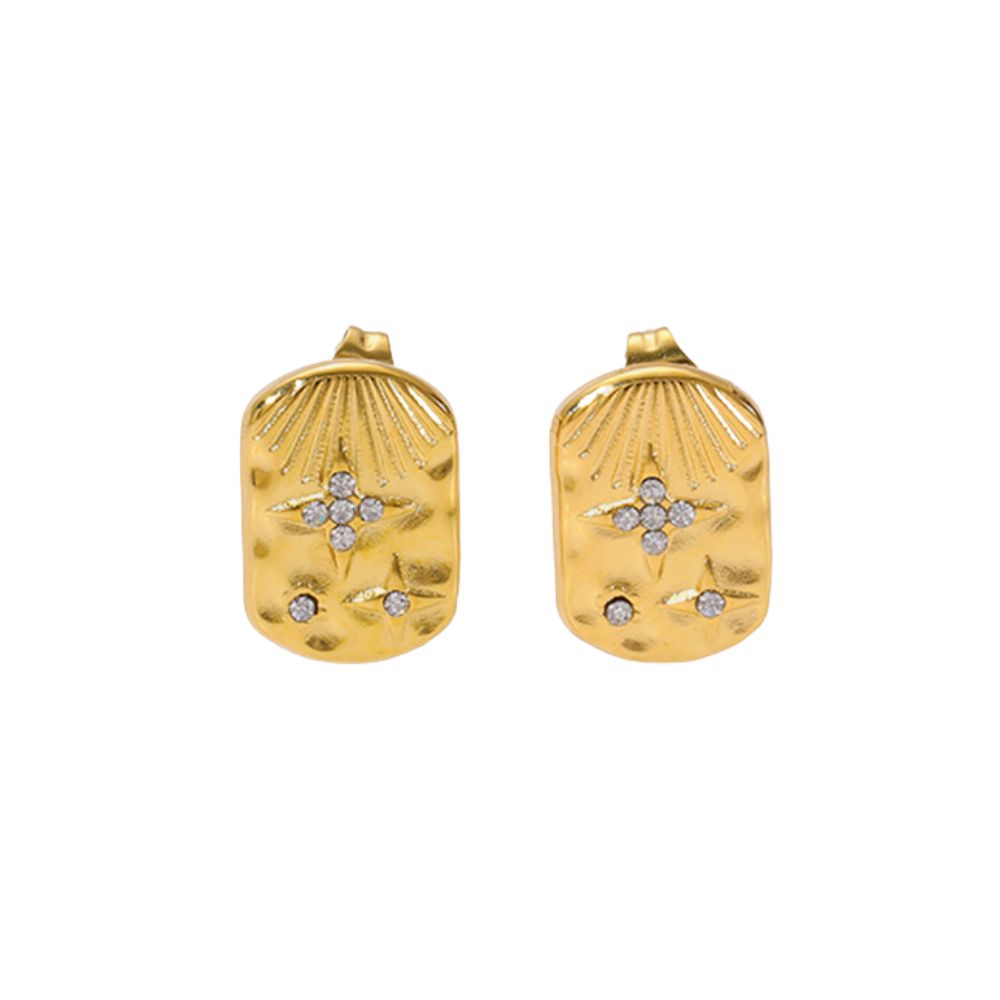 Minimalist Zircon Stud and Drop Earrings