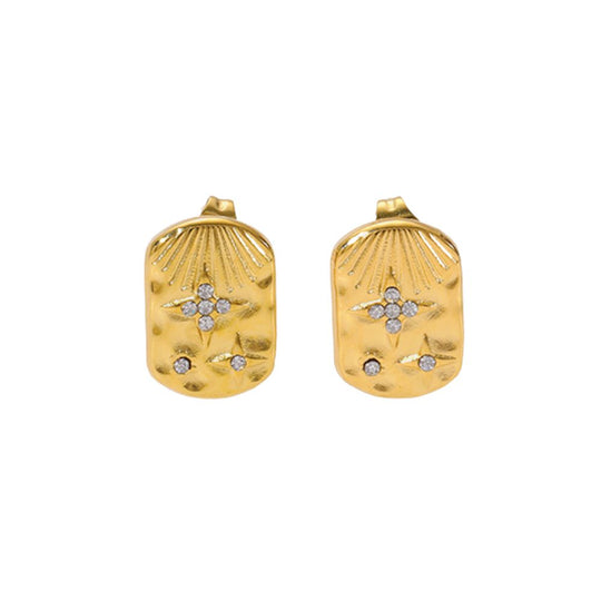 Minimalist Zircon Stud and Drop Earrings