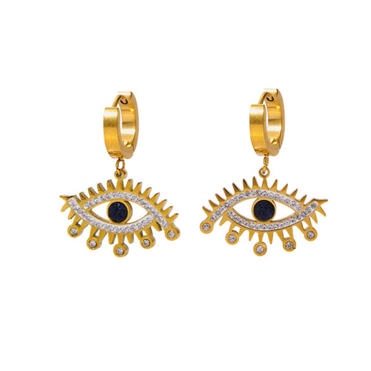 Minimalist Zircon Stud and Drop Earrings