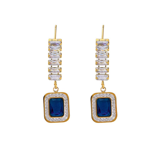 Minimalist Zircon Stud and Drop Earrings
