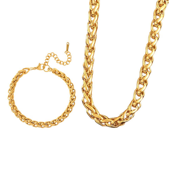Classic 18K Gold Plated Chain Jewelry Set N348 B191