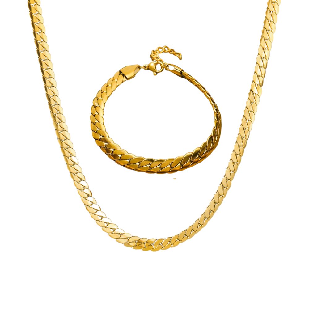 Classic Hip Hop Punk Style Chain Jewelry Set N469 B265