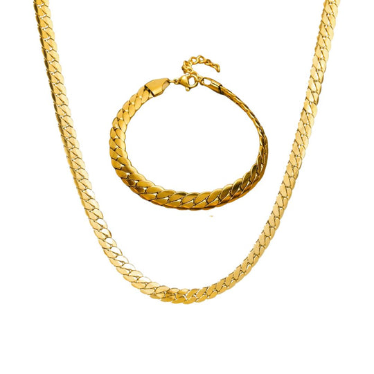 Classic Hip Hop Punk Style Chain Jewelry Set N469 B265
