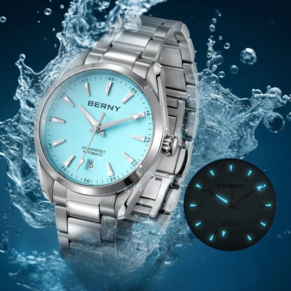 Luxury Automatic Mechanical Watch – Elegant 40mm Stainless Steel AM132M