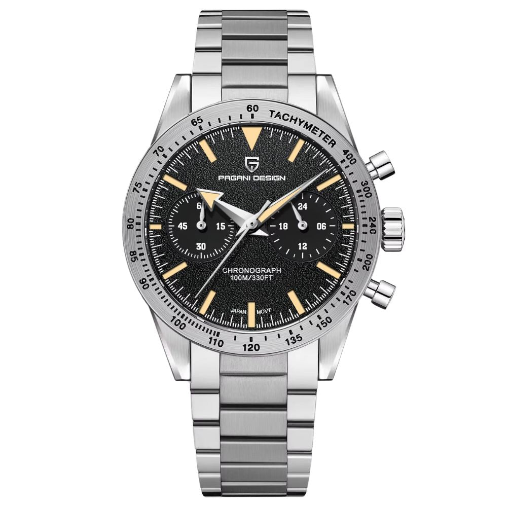 Luxury Classic Chronograph Quartz Sports Watch – Retro 2024 Edition PD-1766