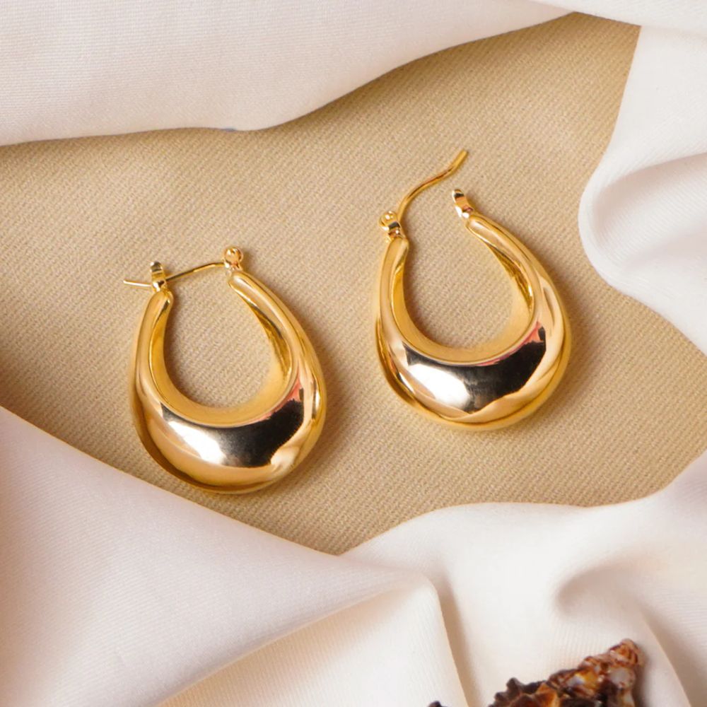 Classic Elegant Hoop Earrings E244