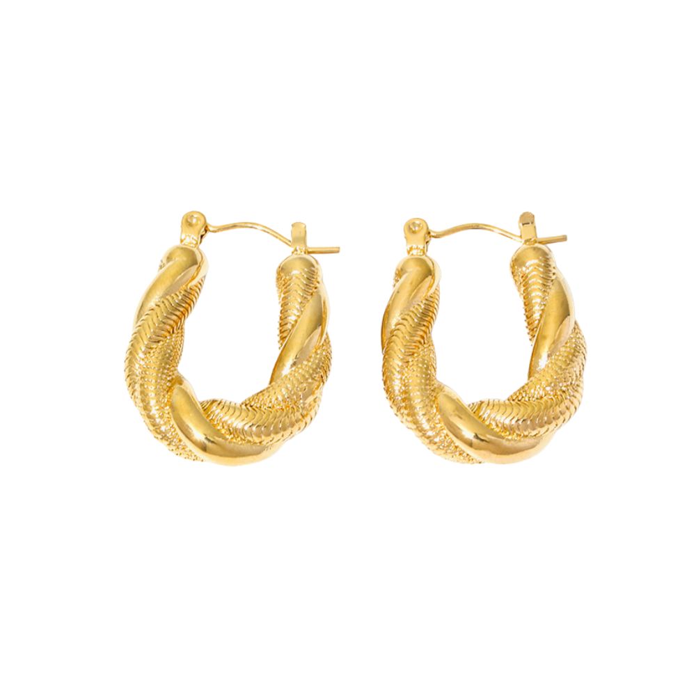 Classic Elegant Hoop Earrings E244