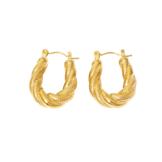 Classic Elegant Hoop Earrings E244