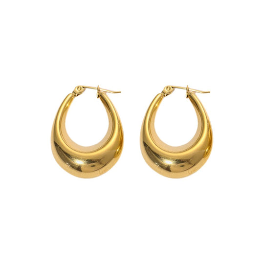 Classic Elegant Hoop Earrings E244