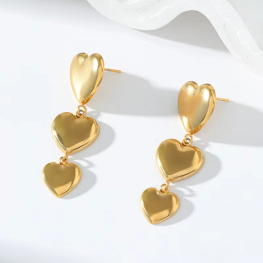 Classic Fashion Gold Stud and Dangle Earrings E297