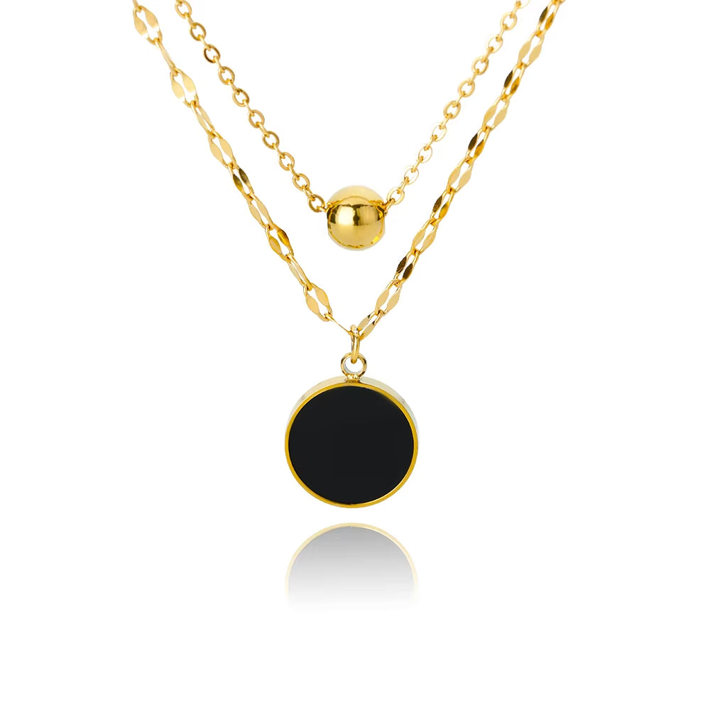 Elegante Halsketten mit Zirkon-Anhänger für Damen
