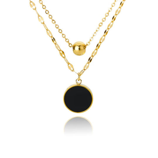 Elegante Halsketten mit Zirkon-Anhänger für Damen