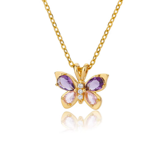 Elegante Halsketten mit Zirkon-Anhänger für Damen